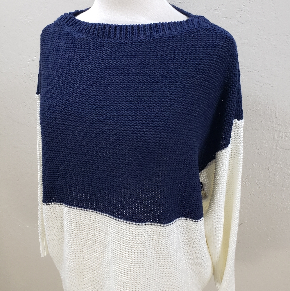 LAUREN Ralph Lauren colorblock knit sweater D02